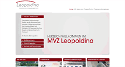 Desktop Screenshot of mvz-leopoldina-gesundheitspark.de